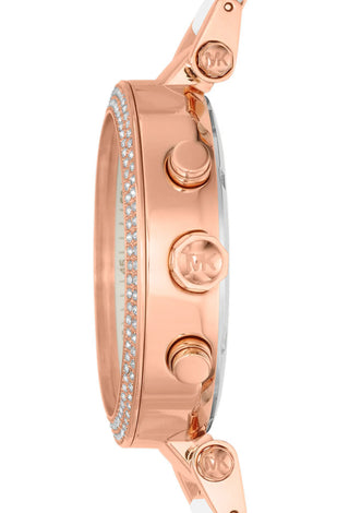 Montre Michael Kors Blanche et Rose - Glamour Time